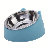 Tazón De Alimentos Para Gatos Y Perros De Acero Inoxidable Creativo Y Encantador Inclinado Para Mascotas Alimentos Y Bebidas Para Gatos Y Perros - details 3