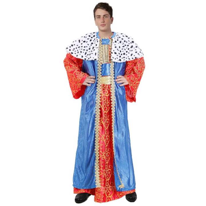 Disfraz De Rey Mago Gaspar Para Adulto - Talla Única, Ideal Para Cabalgatas Y Fiestas De Navidad