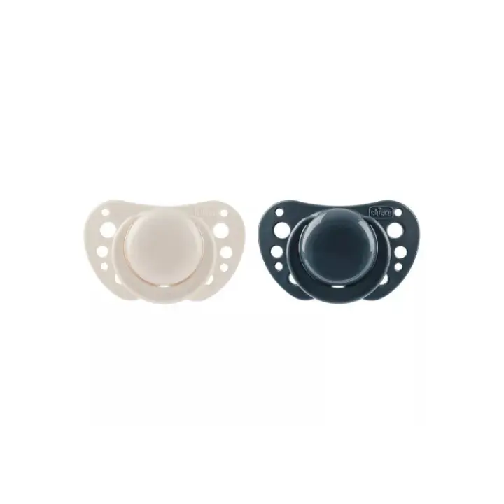 CHICCO CHUPETE PHYSIOFORMA AZUL SILICONA 6-16 M 2 U - 1