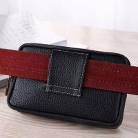 Bolsa De Cintura Multi-Función Mini Para Hombre En Cuero PU Con Cierre De Doble Zipper Bolso De Mano Casual Para Teléfono Y Tarjetas 2023 - details 7