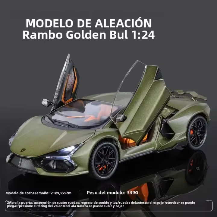 Modelo De Coche De Escala 1:24 Lamborghini Aventador En Aleación Con Efectos De Sonido Auténticos Regalo Perfecto Para Niños Y Enthusiasts De Los Coches - 1
