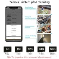 150° IP Camera / Wireless Surveillance Camera - WiFi Black - details 3