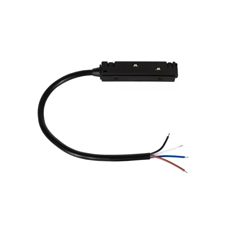 Ledkia Conector con Cable para Fuente Alimentación Externa Carril Magnético 20mm Negro - 1