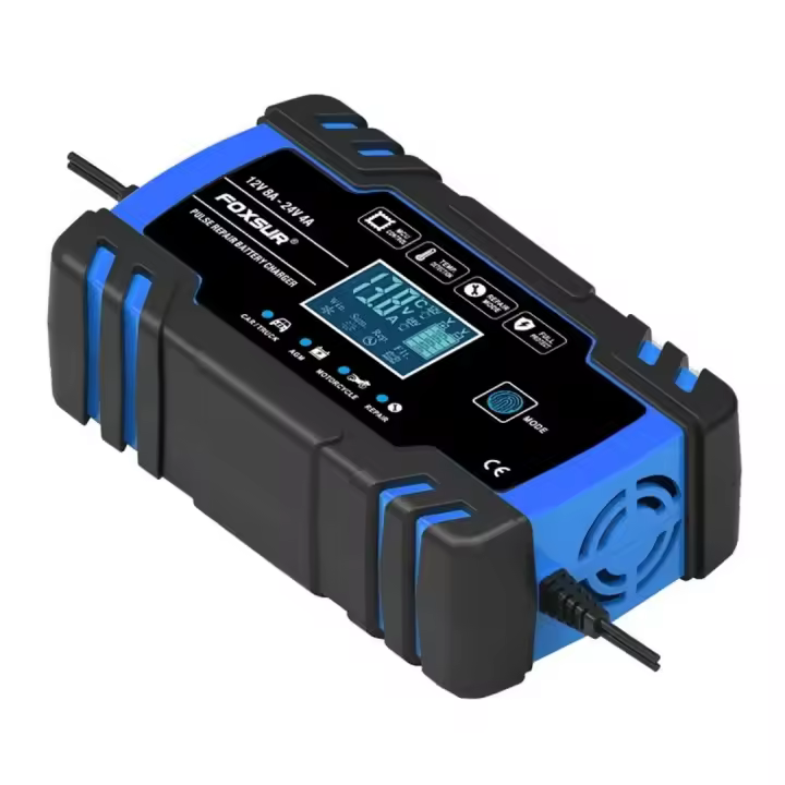Cargador de batería de coche inteligente de 12 V/24 V, 12 V, 8 A, 24 V, 4 A, para reparación de pulsos de plomo-ácido - 1