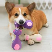 Juguetes De Goma Suave Para Masticar Estilos Squeaky Juegos Interactivos De Lanzamiento Juguetes Divertidos Y Lindos Para Perros Pequeños Y Medianos - details 1