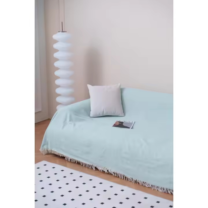 NEW & Almeritex 2000 Colcha Multiusos Sofa, Manta Foulard, Plaid para Cama, Cubresofa Cubrecama Mix Verde - 1