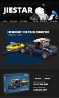 Bloques De Construcción Especial Para Vehículos De Policía Y Bomberos Serie Ciudad Modelo De Ingeniería Automotriz Kit De Artesanía Para Adultos - details 6