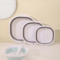 Grande Lavabo Plegable Portátil De Plástico Comprimido Para Uso Doméstico Y Viajes Lavado De Ropa Y Verduras - details 0