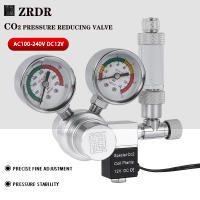 Válvula Reductora De Presión CO2 Para Acuario Con Doble Medidor Control De Presión Para Cilindro Válvula Solenoid Regulador De CO2 - details 0
