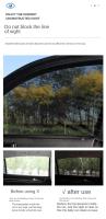 2pcs Cortina Plegable Para Ventana Lateral De Coche Protección UV Privacidad Y Protección Contra Mosquitos Telas De Malla De Poliéster 100% - details 3