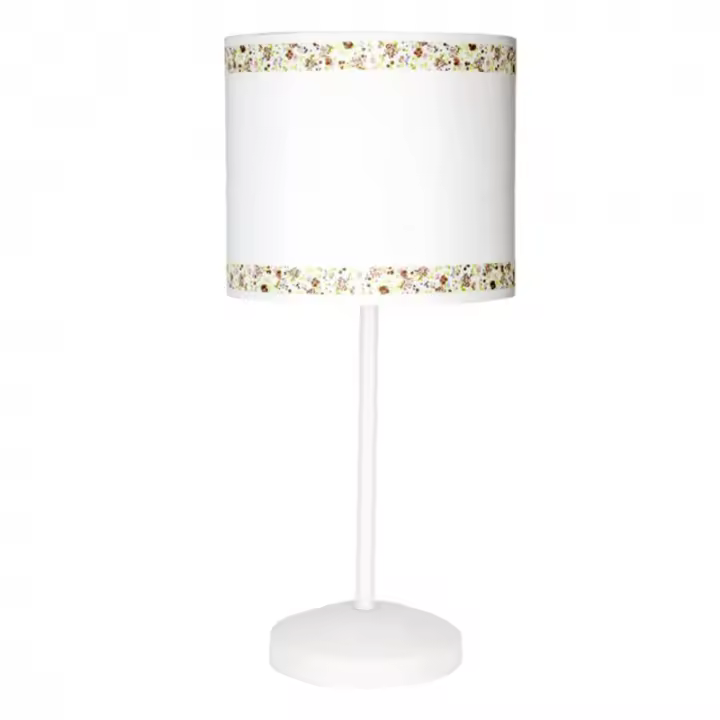 Lámpara de Mesa FABRILAMP FAB 107371002 | Sobremesa Cenefa Blanco/marron 1xe14 - 1