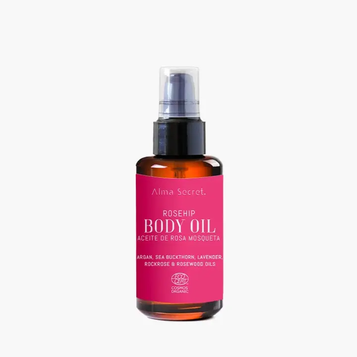 Aceite corporal de Rosa Mosqueta - Alma Secret - Regenerador de cicatrices - Un aceite de uso corporal, formulado con 15 aceites y extractos vegetales, ideal para regenerar cicatrices superficiales o profundas. - 1
