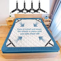 2 PCS Fijadores De Sábanas Elásticos Ajustables Para Colchones Y Sofás Clips De Adaptación Plana Para Cama Material De Poliéster 100% - details 0