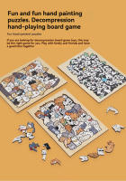 Puzzle De Madera Para Niños Con Animales 50 Gatos Panda Juguete Educativo De Dibujo Cartoon De Juego De Tablero Tangram - details 9