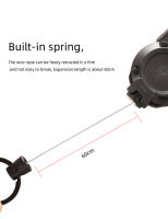 Llavero Retráctil Automático 1/3Pcs Antirrobo Fácil De Pulla Cuerda Elástica Con Hebilla Deporte Llavero Retráctil Anti Perdido - details 4