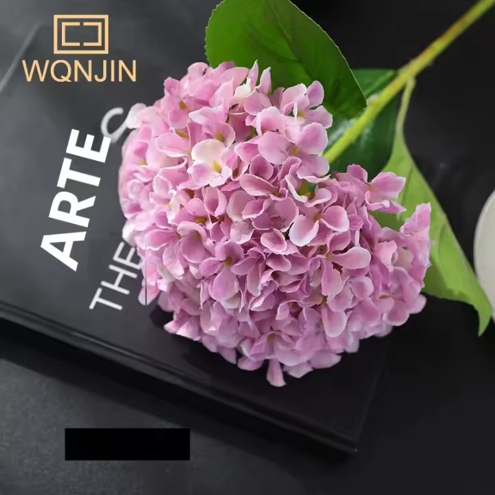 Nueva Simulación De Seda De Gran Tamaño Flor De Hydrangea Estilo Europeo Decoración Para El Hogar Y Boda Arreglo De Piso - 1