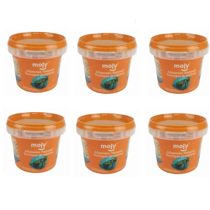 Kit 6 botes 365 ml de Alimento para Tortugas Terrestres Gammarus Moly - Comida de alta calidad para tortugas terrestres  Pet Supplies - 1