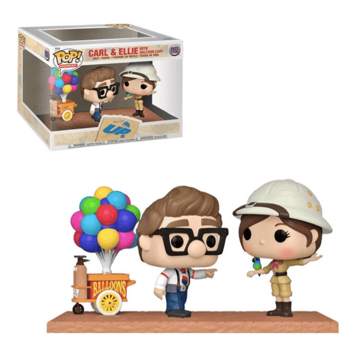Funko  Carl Ellie UP Carro globos Zoo Balloon CArt  Exclusivo 1152  Pop Vinyl Disney Funko Pop
