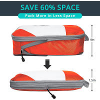 Set De 4 Bolsas De Viaje Portátiles Empaque Comprimido Impermeables De Nylon Para Ropa Y Zapatos Caja De Empaque De Viaje - details 1