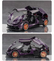 Modelo De Coche De Lujo Pagani Huayra Dinastía a Escala 1:22 Con Sonido Y Luz Juguete De Metal Para Niños Regalo De Navidad - details 9
