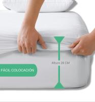 D'A GAMA HOME COLLECTION S.L. Protector de Colchón Impermeable y Transpirable Tencel 100% Lyocell - Largo 190 y 200 - Alto 28 Cm - Todas las Tallas - details 3