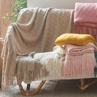 Manta De Terciopelo Decorativa Con Borlas Grande Y Suave Para Sofá Cama Regalo Vintage Manta Saga Verde Tejida Al Hilo De Acrílico 100% - details 10