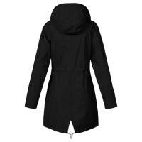 Chaqueta Impermeable Para Mujer Larga Abrigo De Lluvia Con Capucha Para Ciclismo Y Escalada Técnica De Poliéster Secado Rápido - details 35