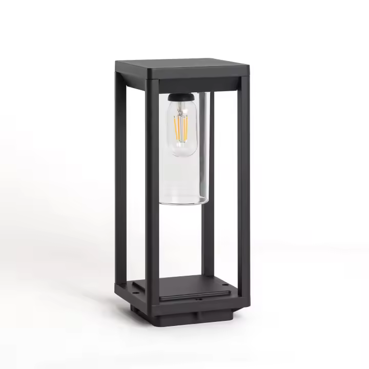 Ledkia Baliza Exterior Superficie Pie 35cm Aluminio Askari Negro - 1