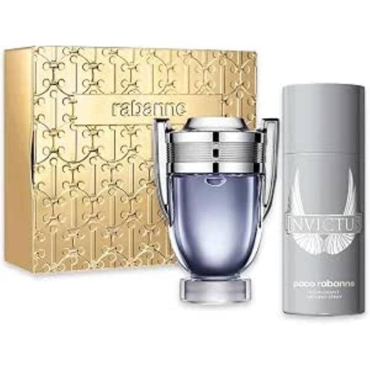 Paco Rabanne - Set Invictus Eau de Toilette 100 ml y desodorante 150 ml para hombre con notas marinas frescas — oferta en Miravia