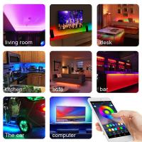Tira De LED RGB 10m Control Bluetooth WIFI 5050 Para TV Computadora Dormitorio Fiesta Navidad Alexa Google Compatible Con Smart Device - details 6