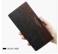 Cartera larga para hombre MenBense con costuras informales, diseño esmerilado, para documentos de mano, cartera de mano con múltiples tarjetas - details 14
