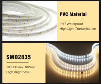 Tira De Luz LED Flexible 220V Doble Fila SMD2835 180Leds/m Impermeable Con Enchufe EU 1-15M 3000K 4000K 6000K Para El Hogar - details 7