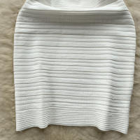 Vestido Bodycon Sin Mangas De Cuello V Blanca Para Mujer REALEFT Elegante Y Casual De Verano Con Ajuste Corporal Mini - details 12