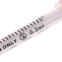 Siringa De Insulina Desechable Para Animales De Granja Y Mascotas 5Pcs Con Agujas Cabeza De Naranja Estéril Tamaño 0.3/0.5/1ML - details 10