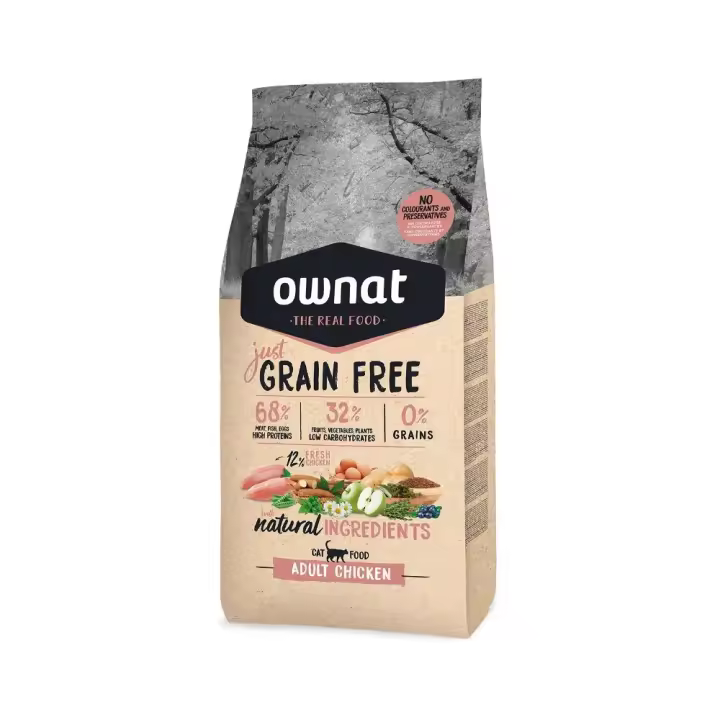 Ownat Just Grain Free Adulto 3Kg Pienso para Gatos - 1