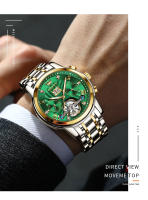 Reloj De Pulsera Hombre OLEVS Automático Mecánico Tourbillon Luminoso Impermeable Con Correa De Acero Inoxidable Estilo Negocios - details 8