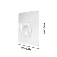 Gancho Adhesivo Fuerte Transparente Para Cocina Y Baño Sin Rastro Gancho Pegajoso Multifuncional Para Almacenamiento Y Colgar En Puerta Y Pared - details 11