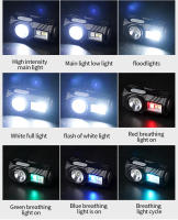 Mini Linterna Frontal LED Super Brillante Recargable USB C Portátil Para Camping Y Pesca Luz De Cabecera Inducción IPX4 Impermeable - details 7