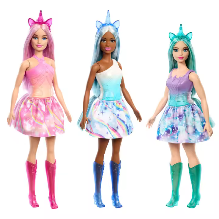 Barbie Muñeca Unicornio Surtido/Modelo aleatorio (Una unidad)(Mattel HRR12) - 1