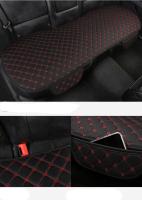 Juego De 3 Piezas De Cojín De Coche Universal De Lino Bordado Y Cuadrado Para Todas Las Estaciones Sin Apoyo De Espalda - details 16