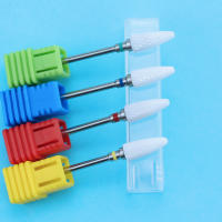 Cutter De Cerámica Para Manicura Brocas De Uñas Eléctricas Accesorios De Fregado Rosa Azul Herramientas De Corte Para Uñas - details 4