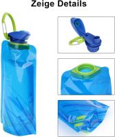 Botella de agua plegable (paquete de 5), reutilizable, sin BPA, ideal para senderismo, viajes y aventuras. - details 1