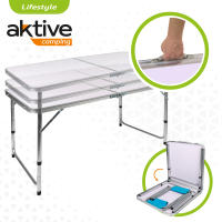 AKTIVE Mesa plegable portátil camping para 4 personas, Altura regulable, incluye 4 taburetes, Mesa plegable jardín, Mesa plegable con sillas dentro, Conjunto mesas y sillas plegable (52893) CALIDAD DE CONFIANZA OFICIAL GARANTIZADO - details 3