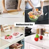 Tablas De Corte De Acrílico Para Cocina Translúcidas Con Borde Antideslizante Para Charcutería Y Accesorios De Cocina - details 7