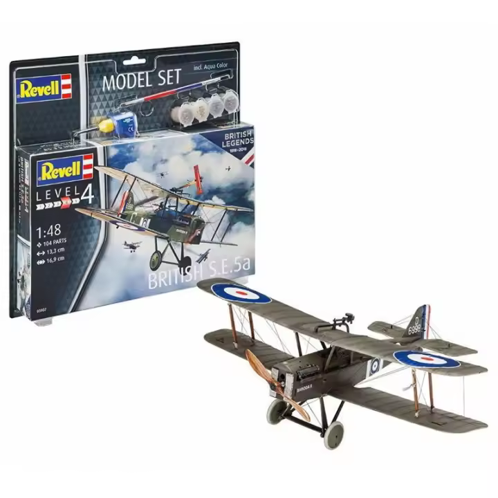 Set Modelo British Legend S.E. 5a 1/48 Revell 63907 - 1