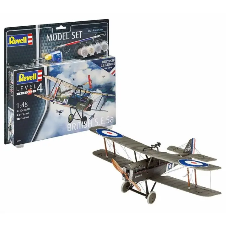 Set Modelo British Legend S.E. 5a 1/48 Revell 63907 - 1