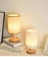 Lámpara De Noche LED Para La Cama Estilo Chino Sencillo Decoración De Mesa Con Enchufe USB Y Sombrilla De Tela Luz De Dormitorio Dimmable - details 7