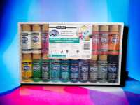 DecoArt Americana - Paquete económico de 16 pintura acrílica, Envió Gratis. DASK429 de 16 unidades, 2 Oz 59ml. Ideal para iniciación a la pintura decorativa. Se adhiere en lienzo, madera, cartón, escayola, terracota y todo tipo de superficies. Deco Art - details 2