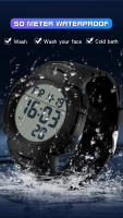 Reloj Militar De Moda Para Hombre SANDA Resistente Al Agua Deportivo Al Aire Libre Reloj Digital LED De Pulsera Con Luz Trasera Resistente Al Shock - details 10