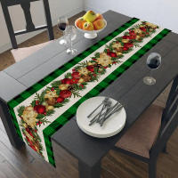 Mantel De Lino Para Navidad Correa De Mesa De Comedor Decoración De Hogar Y Hotel Material Poliéster 100% Técnica Tejida - details 7